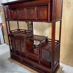 ②　茶棚　飾り棚　和家具　木製　　の画像