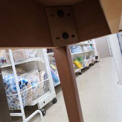 J1743【リユースのサカイ柏店】引き出し付きデスク　椅子付　コンソールデスク　ブラウン 　クリーニング済の画像