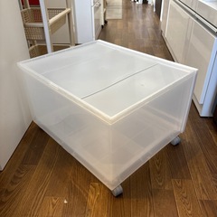 【無印】【ポリプロピレン ワイド収納ケース】【キャスター付き収納】クリーニング済み【管理番号10411】町の画像