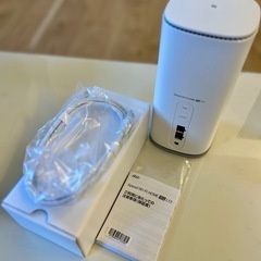 Speed Wi-Fi HOME L13 5G ホームルータ ホワイト 電源アダプター LANケーブル ZTR02の画像