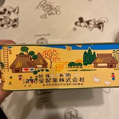 空の缶　柿の種の画像