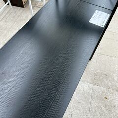 ★リユースのサカイ高崎店★TJ13235  デスク 黒 H122×D52×W115 クリーニング済みの画像