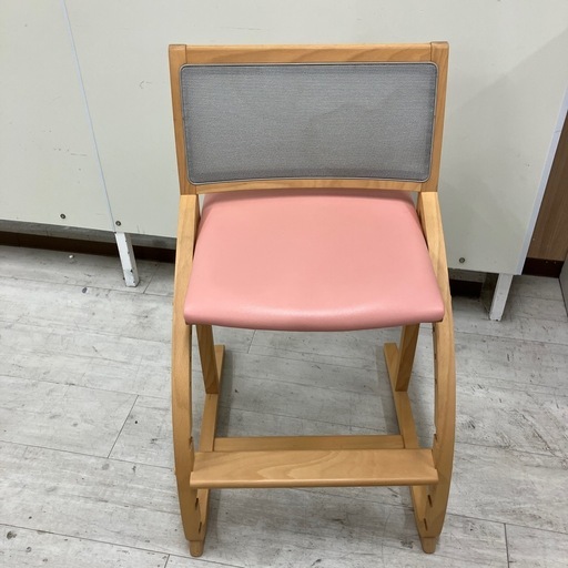 karimoku 学習椅子　ピンク【トレファク堺福田店】