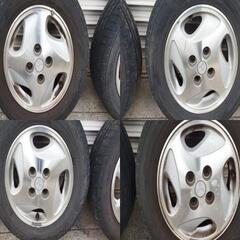 ミツビシ純正ホイール13インチ TOYO TRANPATHLuK 165/65R13 4本SET スタッドレスタイヤなどに!!引き取りまたは指定駅渡し※着払発送可 の画像