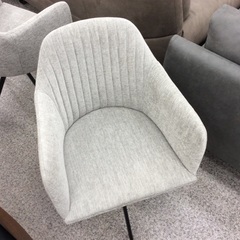 【セラミック天板】 ダイニングセット　セラミック天板　回転イス　食卓テーブルセット　2人掛け　イス2脚　イス合わせ　グレー/ブラックの画像