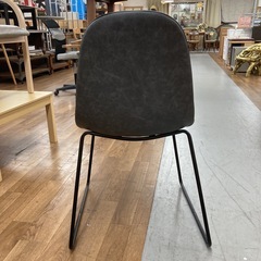 S255 ⭐ ダイニングチェア リビングチェア グレー おしゃれ USEDの画像