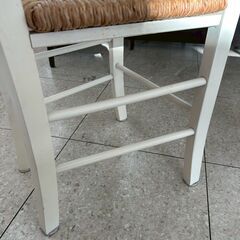 ★リユースのサカイ高崎店★TJ13242  椅子 クリーム H86×D40×W43.5 クリーニング済みの画像