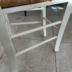 ★リユースのサカイ高崎店★TJ13242  椅子 クリーム H86×D40×W43.5 クリーニング済みの画像