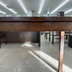 ★リユースのサカイ高崎店★TJ13243  テーブル 茶 H74×D70×W110 クリーニング済みの画像