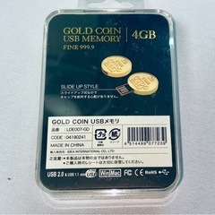 GOLD COIN USBメモリ　4GB 未使用の画像