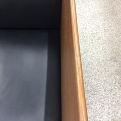 【カンディハウスのアームチェア】 アームチェア カンディハウス イス 椅子 木枠フレーム　：ブラウンの画像