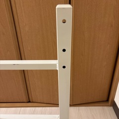 パイプベッド　シングル　ほわホワイトの画像