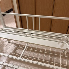 パイプベッド　シングル　ほわホワイトの画像