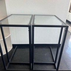 ガラスサイドテーブルの画像