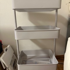 キャスター付きワゴン／キッチンワゴンの画像