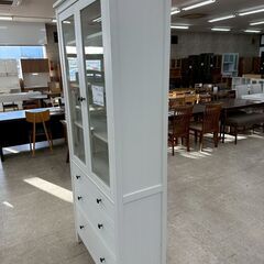 ★リユースのサカイ高崎店★TJ13248 イケア 食器棚 白 H198×D37×W89 クリーニング済みの画像