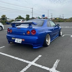 ER34 クーペ　5MT ターボ　車体　エアサス　リアフェンダースムージングの画像