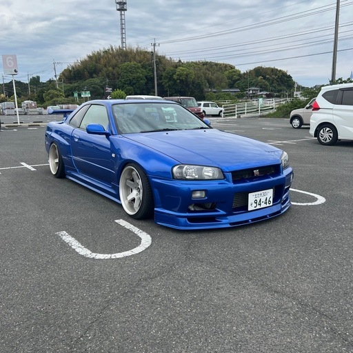 ER34 クーペ　5MT ターボ　車体　エアサス　リアフェンダースムージング