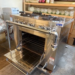 (大幅値下げ!)マルゼン ガスレンジ 3口 デラックスタイプ MGRD-096Dの画像