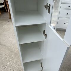 ★リユースのサカイ高崎店★TJ13250  隙間収納 白 H178×D39.5×W30 クリーニング済みの画像