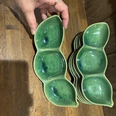 枝豆みたいな皿（7枚）の画像