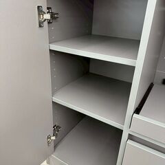 ★リユースのサカイ高崎店★TJ13251  食器棚 グレー H82.5×D40×W88 クリーニング済みの画像