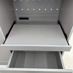 ★リユースのサカイ高崎店★TJ13251  食器棚 グレー H82.5×D40×W88 クリーニング済みの画像