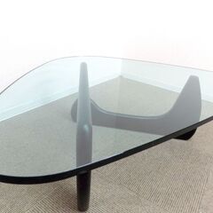 新札幌 IDC大塚家具取扱品 イサムノグチ ガラステーブル コーヒーテーブル 19mm強化ガラス No.3692の画像