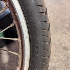 スポークホイール🛵新品タイヤ付の画像
