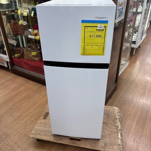 ☆ドリーム荒牧店☆ジモティー割引有☆【クリーニング済み】ハイセンス/2ドア冷蔵庫/HR-B1202/120L/2020年製
