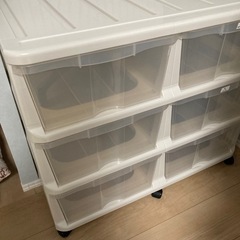 カラーボックス　6つ　引き出し　収納けーケース　の画像