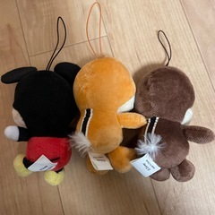 ぬいぐるみ(ミッキー、チップとデール)の画像