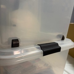 衣装ケース　SOFIA k-74 透明　キャスター付　2こ個  の画像