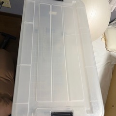 衣装ケース　SOFIA k-74 透明　キャスター付　2こ個  の画像