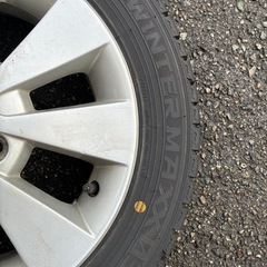 スタッドレス ダンロップ スズキ純正アルミ付き！155/65R14 PCD100 4穴の画像