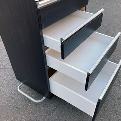 札幌市◆ニトリ キッチンボード / レジューム 60TF ■キャビネット 食器棚 スリム 単身サイズの画像