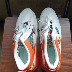 新品 26.5cm メンズ スニーカー ホワイト 厚底 シューズ 普段着 識別番号:【N495-S】の画像