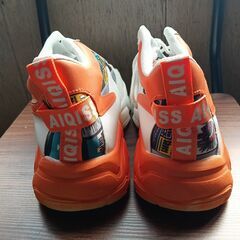 新品 26.5cm メンズ スニーカー ホワイト 厚底 シューズ 普段着 識別番号:【N495-S】の画像