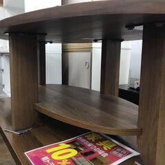 【ジャングルジャングル広陵店】センターテーブル　楕円　ブラウンの画像