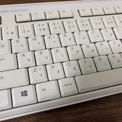 サンワサプライ 静音スリムキーボード ホワイト SKB-WL29Wの画像