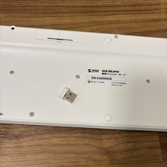 サンワサプライ 静音スリムキーボード ホワイト SKB-WL29Wの画像