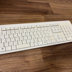 サンワサプライ 静音スリムキーボード ホワイト SKB-WL29Wの画像