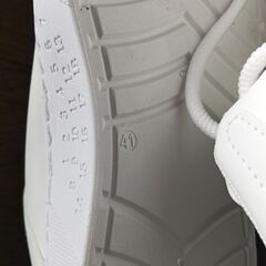 新品 25.5cm メンズ スニーカー ホワイト 厚底 シューズ 普段着 識別番号:【N496-S】の画像