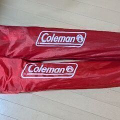 コールマン　アルミテーブルとアームレストチェア2脚の画像