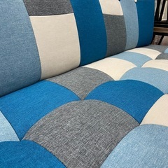 2Pソファ カラフル 高さ低め 中古の画像