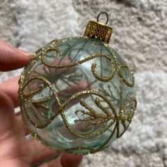 10球　グーリンXゴールド　ゴージャスなオーナメント ガラス風　クリスマス　デコレーション　ボール飾りの画像