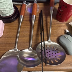 ステンレス製鍋ヘラ3点セットの画像