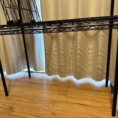 スチールラック ブラックの画像