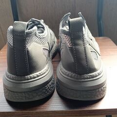 新品 26cm メンズ スニーカー グレー 厚底 シューズ 普段着 識別番号:【N500-S】の画像