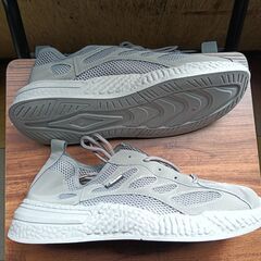 新品 26cm メンズ スニーカー グレー 厚底 シューズ 普段着 識別番号:【N500-S】の画像